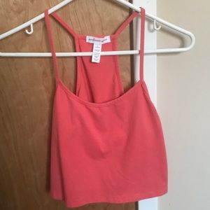 Coral cropped tank! Never worn!